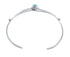 Genuine Sterling Silver Navajo Turquoise Baby Cuff Bracelet JX125025